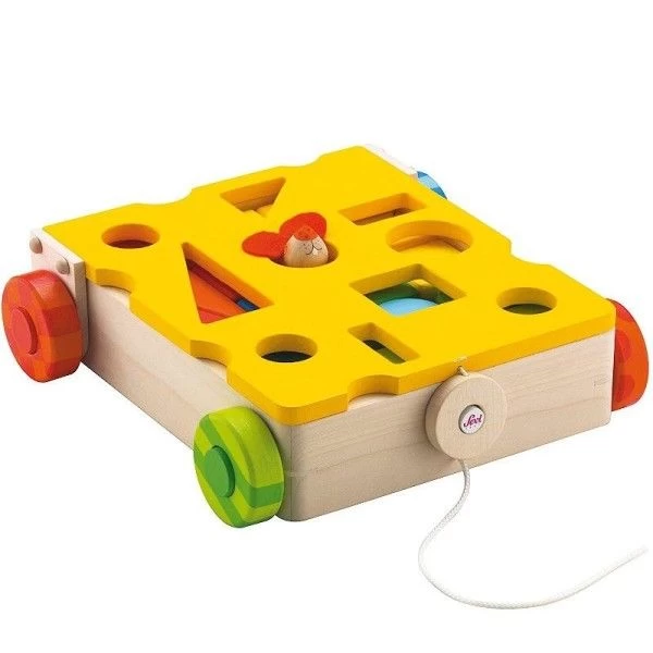Boite à Forme à Trainer Cube Souris Sevi 1831 - Jouets En Bois – Image 2