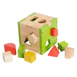 Boite Cube Des Formes EverEarth - Jouets Bois