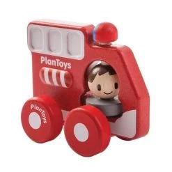 Camion Pompiers Premier Age'PlanWood'- Jouet Plantoys