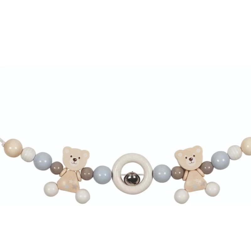 Chaîne De Poussette En Bois Avec Clips Oursons Goki® - Accessoire Bébé Bio – Image 2