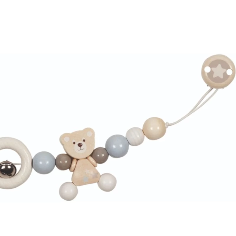 Chaîne De Poussette En Bois Avec Clips Oursons Goki® - Accessoire Bébé Bio – Image 5