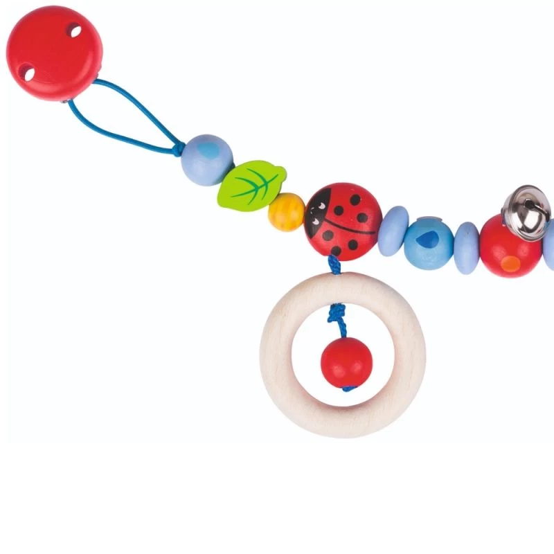 Chaîne De Poussette En Bois à Clips Coccinelles Heimess® - Accessoire Bébé Bio – Image 2