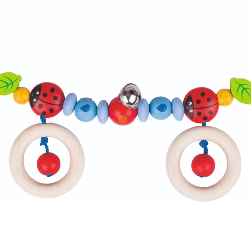 Chaîne De Poussette En Bois à Clips Coccinelles Heimess® - Accessoire Bébé Bio – Image 3