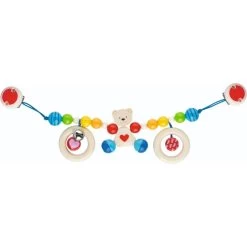 Chaîne De Poussette En Bois Ourson Petit Cœur Heimess® - Bébé Bio