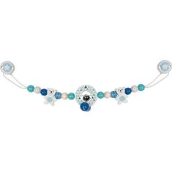 Chaîne De Poussette En Bois Ourson Polaire Heimess® - Accessoire Bébé Bio