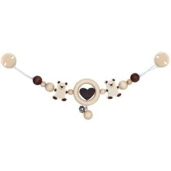 Chaîne De Poussette Ours & Cœur Heimess - Jouets Bébé Bio