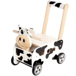 Chariot De Marche En Bois 3 En 1 Vache Clara I'm Toy® - Jouets En Bois