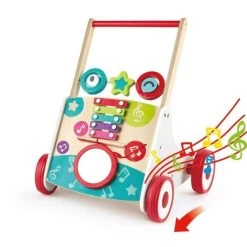 Chariot De Marche En Bois 'Mon Premier Trotteur Musical' Hape® - Jouets En Bois