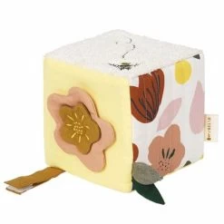 Cube D'activité En Tissus Doux Verger Fabelab® Coton Bio GOTS -Jouet Bio Scandinave