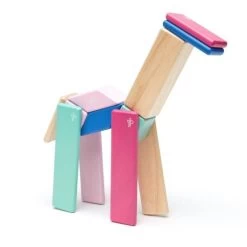 Cubes En Bois Magnétiques Tegu® Set 14 Pieces In Blossom - Jouets En Bois
