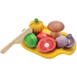 Dinette Assortiment De Légumes à Couper Plantoys 'PlanWood' - Jouet Cuisine En Bois