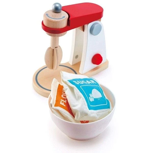 Dinette Cuisine Mixeur En Bois Kitchen Aid Blanc Hape® - électroménager Jouet – Image 2