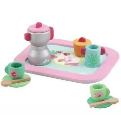 Dinette En Bois 10 Pièces Service à Café Sevi 1831 - Jouets En Bois Dînette