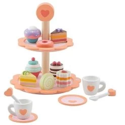 Dinette En Bois 15 Pièces 'Tea Set' Gourmand Sevi 1831 - Jouets En Bois Imitation