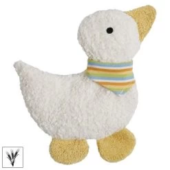 Doudou Bouillotte Efie Canard Coloré 25 Cm Coton Bio Organic ~ Epeautre - Doudou Bio Naturel Efie