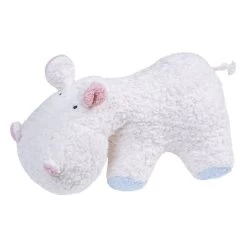 Doudou Hippopotame Blanc Coton Bio 29 Cm Efie® - Doudou Bio Naturel Efie
