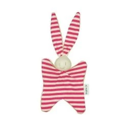 Doudou Hochet Keptin-jr Lapin Rabby Fuschia Small 15cm- Doudou Ecologique