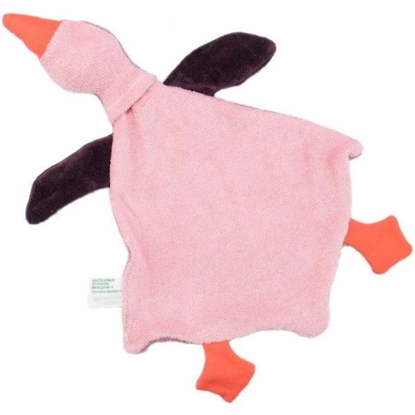 Doudou Marionnette à Doigt Oie Rosalie 30 Cm Nanchen Natur® Coton & Laine Bio- Jouet Bio – Image 2