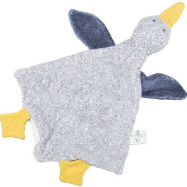 Doudou Marionnette à Doigt Oie Till 30 Cm Nanchen Natur® Coton & Laine Bio- Jouet Bio