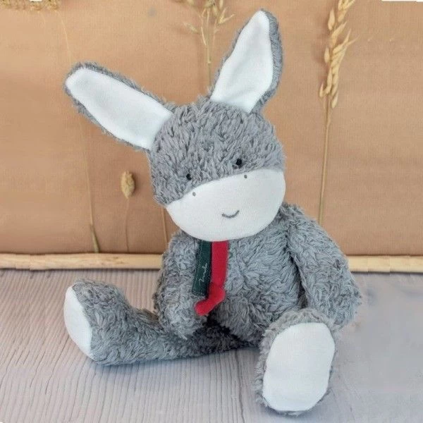 Doudou Peluche Bio Ane 30cm Maïlou Tradition® Coton Bio - Doudou Bio Français – Image 3