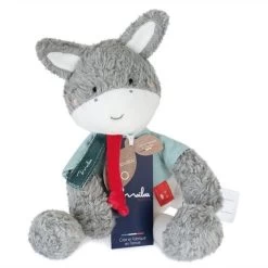 Doudou Peluche Bio Âne 25cm Maïlou Tradition® Coton Bio - Doudou Bio Fait En France