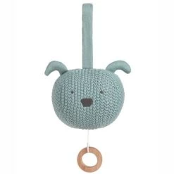 LÄSSIG Doudou Peluche Musicale Tricotée Little Chums Chien Lässig® Coton Bio Gots - Doudous Et Hochets Bio