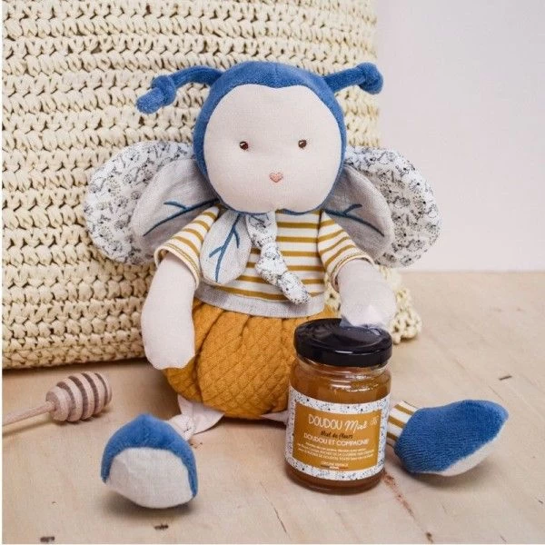 Doudou Peluche Pollen L'abeille 30cm Coton Bio Doudou Et Compagnie® - Doudou Bio Français – Image 3