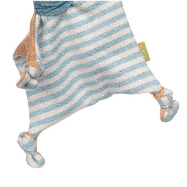 Doudou Plat à Nœuds Sigikid® Lapin Pantin Jersey Marinière Green 28 Cm - Peluche Lapin – Image 2