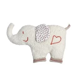 Doudou Plat Coton Organic Bio Elephant 30 Cm Efie® - Doudou Bio Naturel Efie