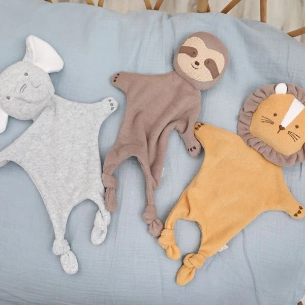 Doudou Plat éponge De Coton Bio Paresseux 35cm Albetta® - Doudou Rondelets – Image 2