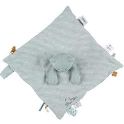 Doudou Plat Mouchoir Coton Bio Nouky Menthe Noukie's® - Bébé Bio
