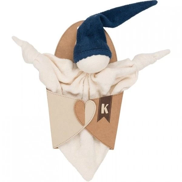 Doudou Zmooz Keptin -jr 24cm Coton Bio Bleu Marine - Doudou Naissance Bio – Image 2