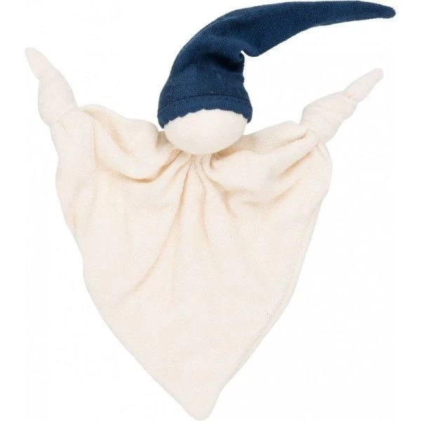 Doudou Zmooz Keptin -jr 24cm Coton Bio Bleu Marine - Doudou Naissance Bio