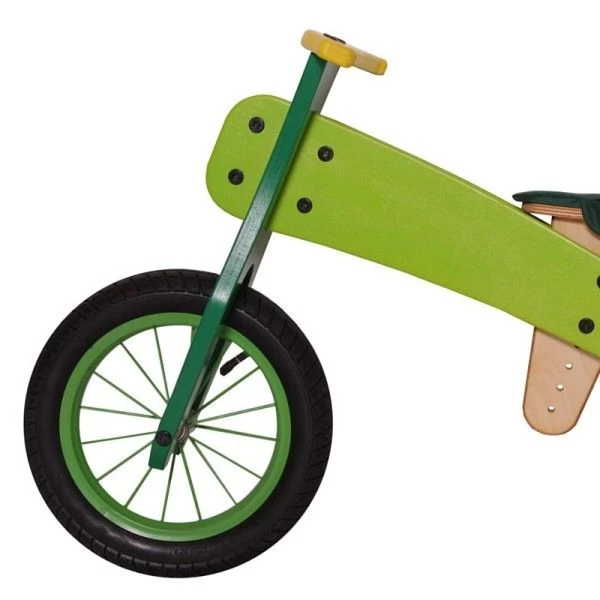 Draisienne En Bois Dip Dap® 12 Pouces Green Spring 'verte' - Draisienne 3 Ans – Image 2
