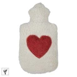 Efie® Bouillotte Épeautre Broderie Cœur 32 Cm- Bouillotte Efie