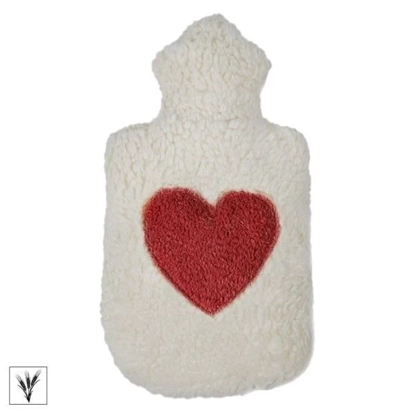 Efie® Bouillotte Épeautre Broderie Cœur 32 Cm- Bouillotte Efie