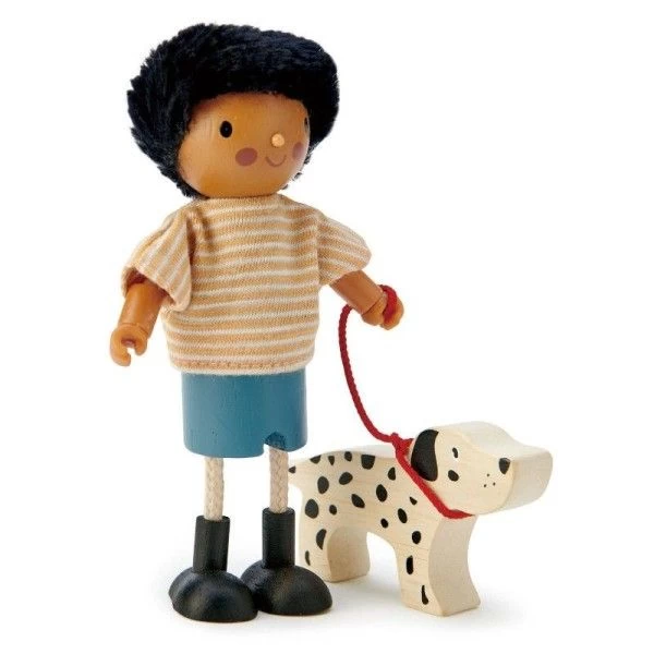 Figurine Maison De Poupées Mr Forrester Et Son Chien Tender Leaf Toys® - Jouets En Bois