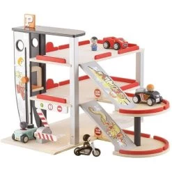 Garage Petites Voitures Parking Graffiti 3 Niveaux Sevi® 1831 - Garage En Bois