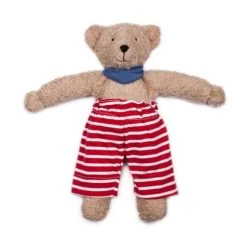 Grand Doudou Peluche Ours Brun 32cm Nanchen Natur® Coton & Laine Bio- Jouet Bio