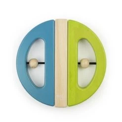 Hochet En Bois Magnétique Tegu® Papillon Vert & Bleu - Jouets En Bois