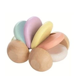 Hochet Voiture Pastel Plantoys® - Jouet En Bois Bébé