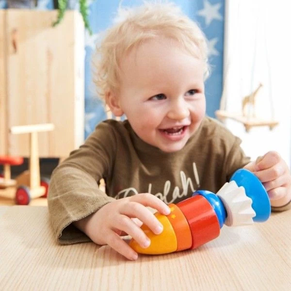 Jeu De Laçage En Bois Fusée HABA® - Jeu éveil Bébé – Image 3