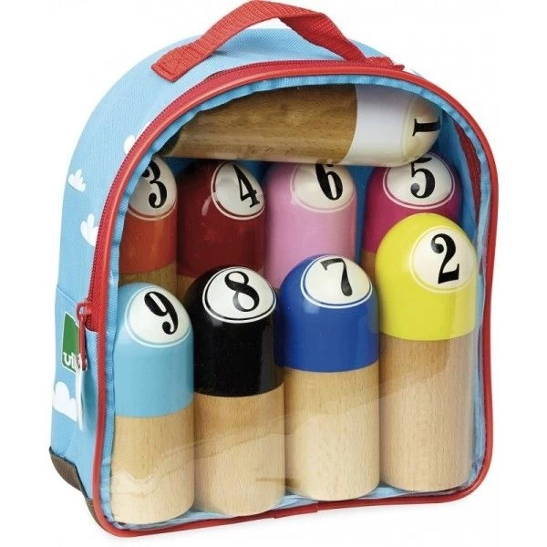 Jeu En Bois 9 Quilles Finlandaise 'Jurassik' Vilac® - Jouets En Bois France – Image 2
