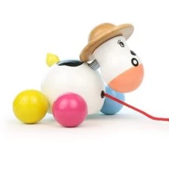 Jouet à Trainer Vache Baby RosyVilac® - Jouets En Bois