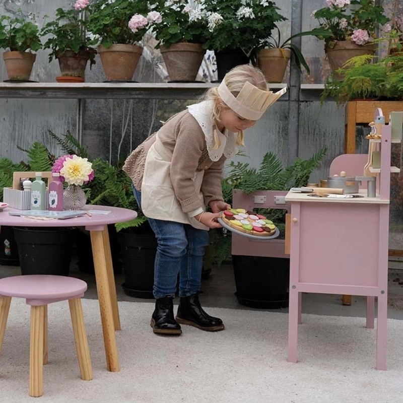 Jouet Cuisinette Dinette Rose Avec Four Jabadabado® - Jouets Imitation – Image 3