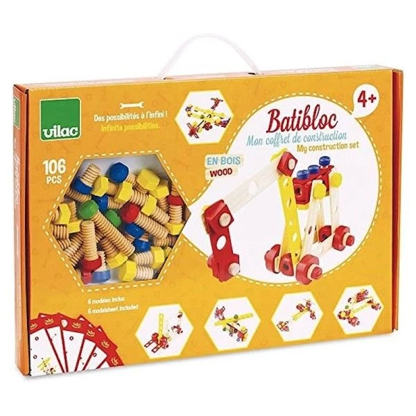 Jouet De Construction Batibloc 106 Pièces Vilac®- Jouets En Bois