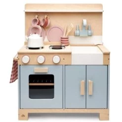 Jouet Dînette En Bois Cuisinette Mini Chef Tender Leaf Toys® équipée - Jeu Dinette 3ans