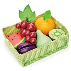 Jouet Dinette En Bois Marchande Panier Fruits Tender Leaf Toys® - Jouet Imitation