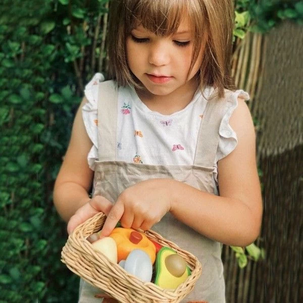Jouet Dinette Marchande En BoisPanier Osier Primeur Tender Leaf Toys® - Jouets Bébé 3 Ans – Image 3