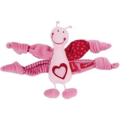 Jouet Doudou Hochet Sigikid® Papillon Rose Coton 17cm - Jouet Hochet écologiques